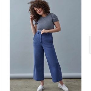 Everlane wide leg crop pant